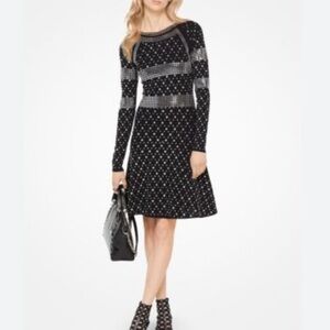 michael kors high end line studded dress